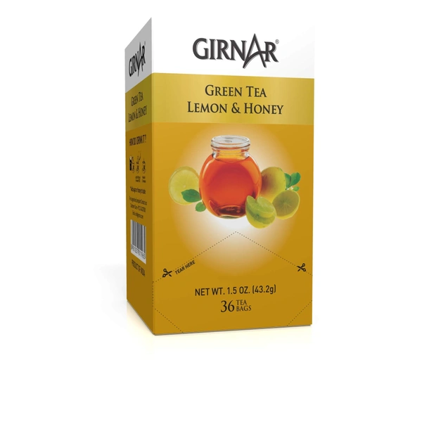 Girnar Green Tea Lemon & Honey - 36 tea bags