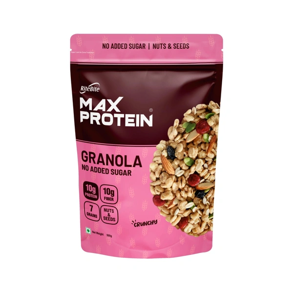Max Protein No Added Sugar Granola - 500gm