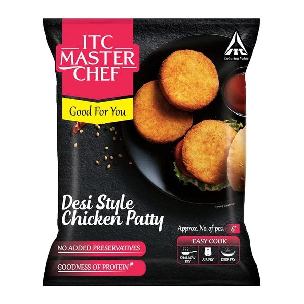 ITC Master Chef Desi Style Chicken Burger Patty - 330gm