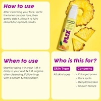 Plix Pineapple PHA 3% Alcohol Free Face Toner - Plix