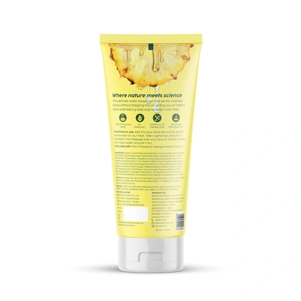 Plix Pineapple Foaming Facewash For Depigmentation - Plix - 100 ml