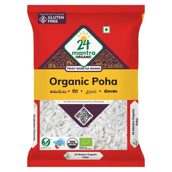 24 Mantra Organic Thin Poha - 500