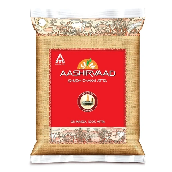 Aashirvaadh Shudh Chakki Atta (Whole Wheat) - 5 kg