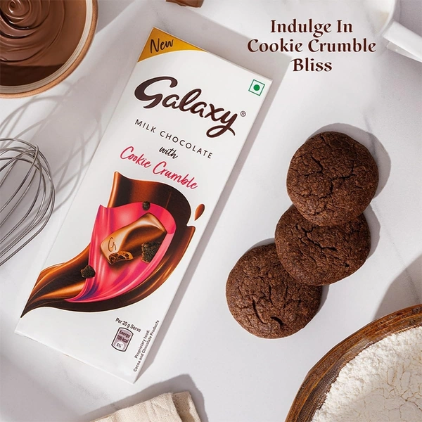 Galaxy Cookie Crumble - Milk Chocolate Bar - 50 g