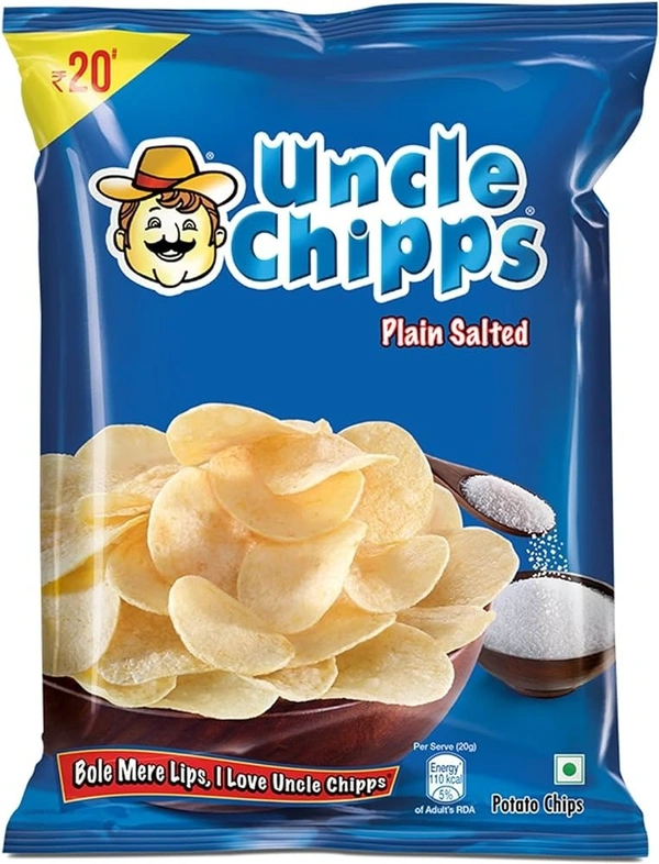 Uncle Chips Plain Salted - 50gm