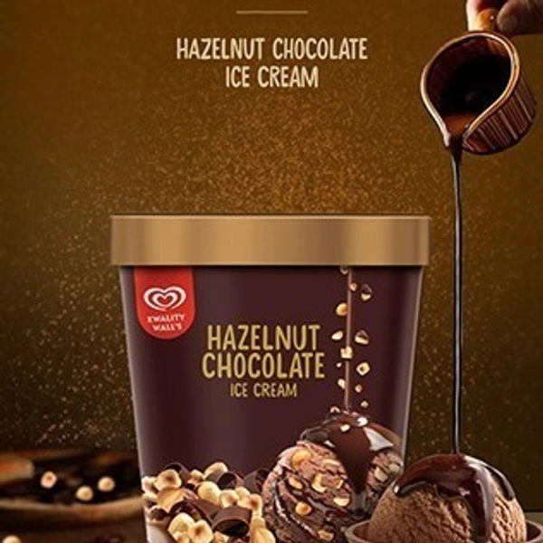 Kwality Walls Hazelnut Tub - 500 ml