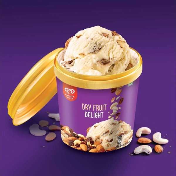 Kwality Walls Dry Fruit Delight Cup Ice Cream - 110 ml