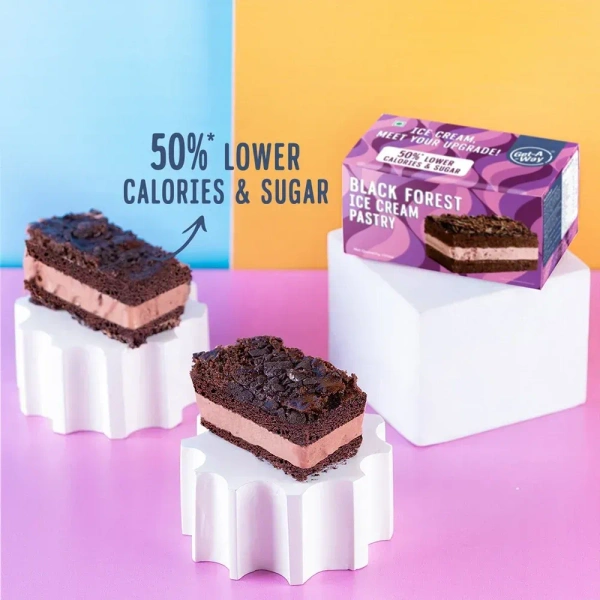 Get-A-Whey Black Forest Low Caloric Ice Cream Pastry - 100 gm
