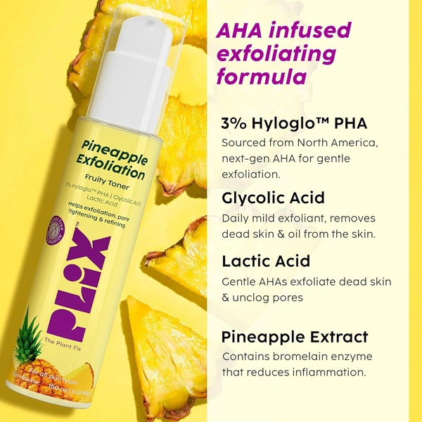 Plix Pineapple PHA 3% Alcohol Free Face Toner - Plix