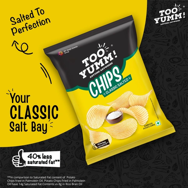 Too Yumm Classic Salted Chips - 45gm