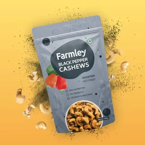 Farmley Black Pepper Cashew - 160gm