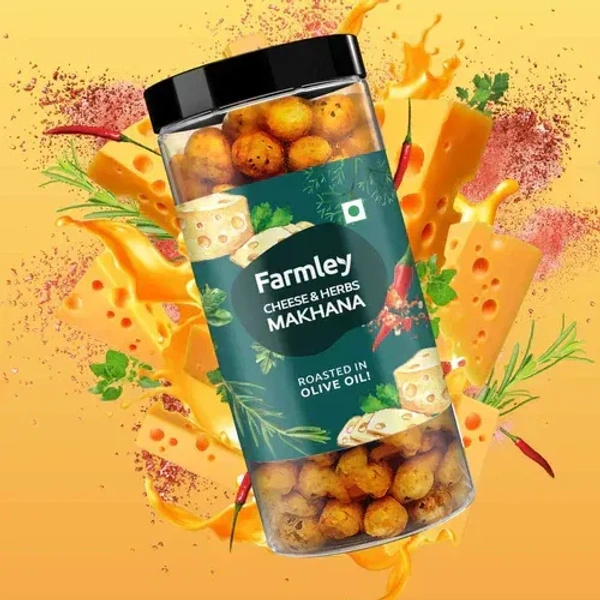 Farmley Cheese & Herb Makhana Jar - 