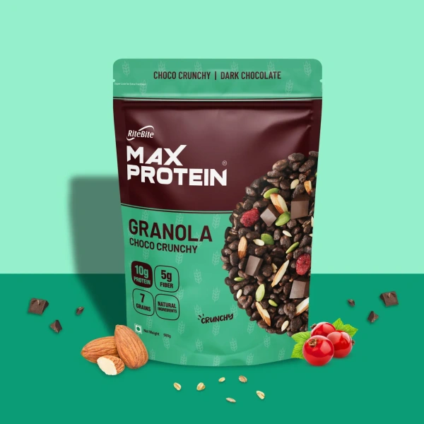 Max Protein Dark Chocolate Granola - 500gm