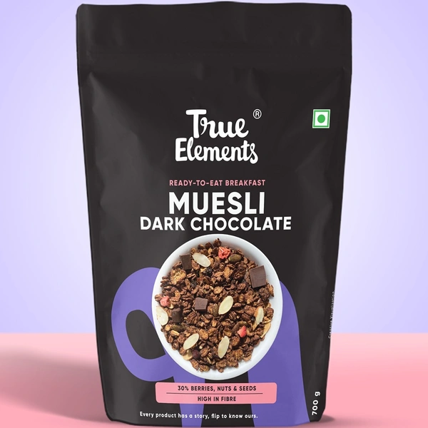 True Elements Muesli Dark Chocolate