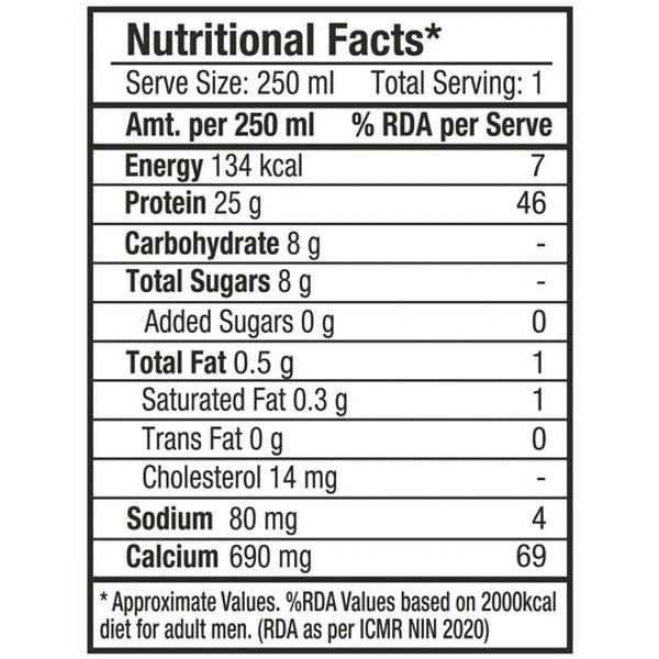 Epigamia Cookies And Cream Flavoured - 25G Protein Milkshake - 250 ml