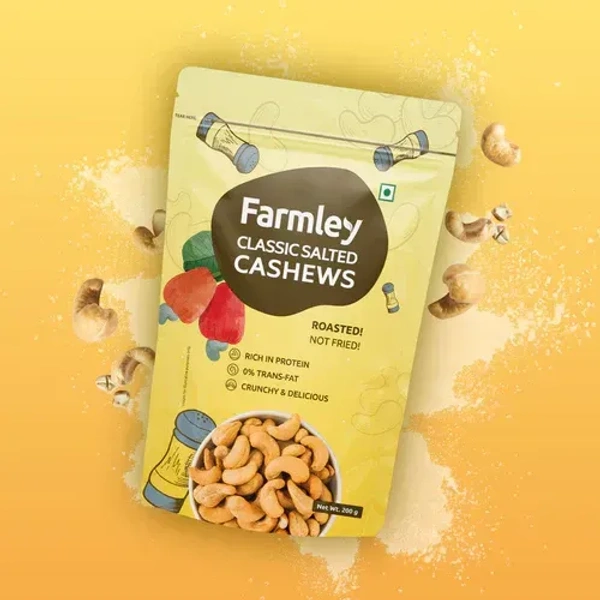 Farmley Classic Salted Cashew - 160gm