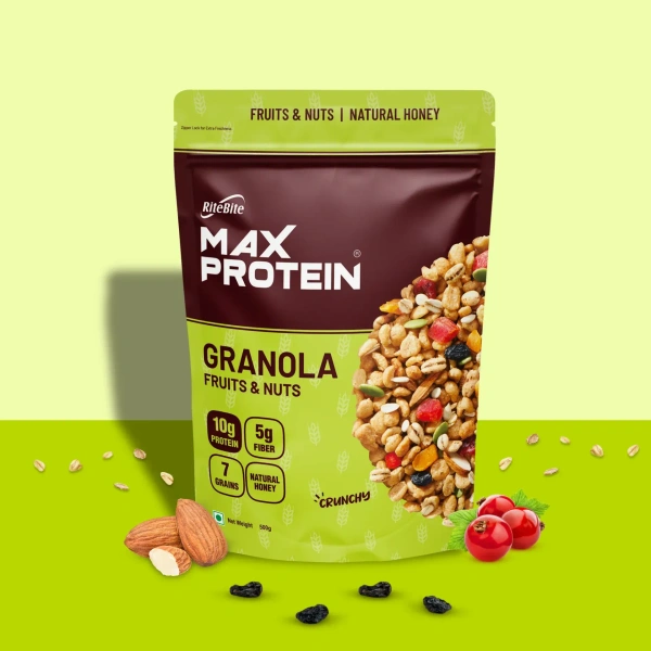 Max Protein Fruits & Nuts Granola - 500gm