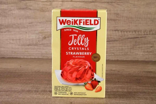 Weikfield Jelly Crystal Mix (Strawberry Flavoured) - 90 g