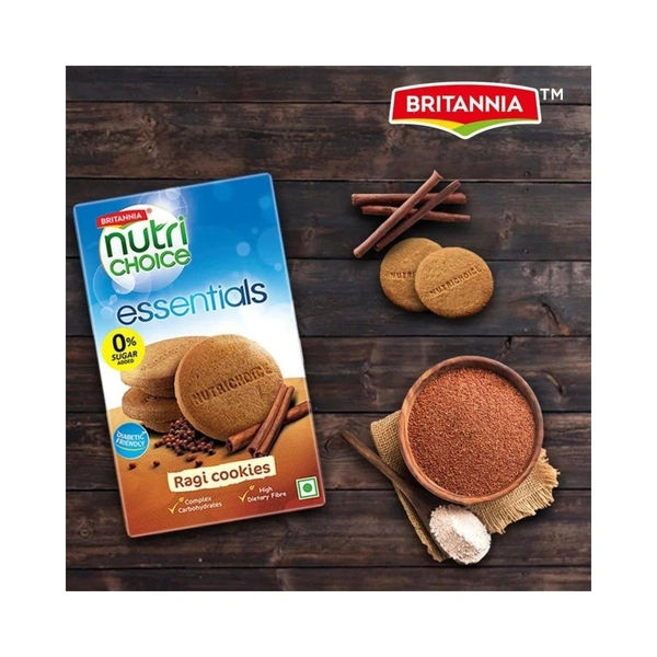 Brittania Nutrichoice Ragi Cookies (Diabetic Friendly Biscuit) - 150 g