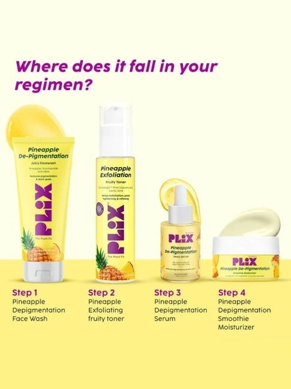Plix Pineapple De-Pigmentation Regime Skin Care Kit