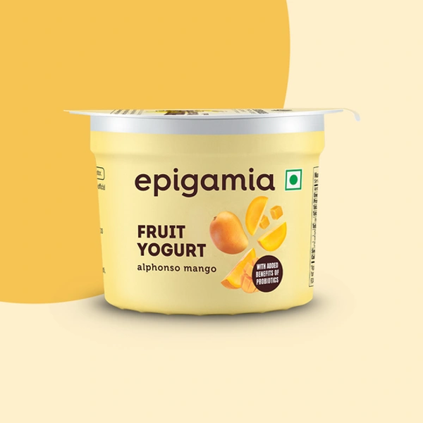 Epigamia Alphonso Mango Flavoured Fruit Yogurt