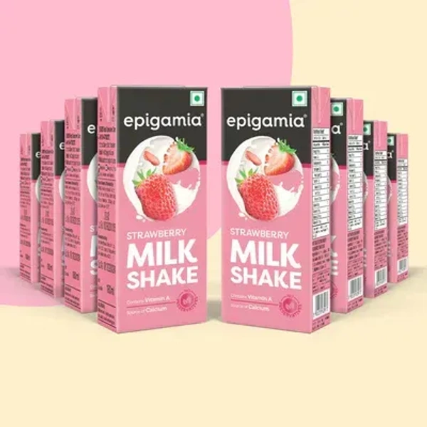 Epigamia Strawberry Flavoured Milkshake