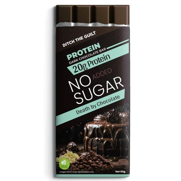 Ditch The Guilt Death By Chocolate - 20G Protein - Dark Chocolate - 60 g