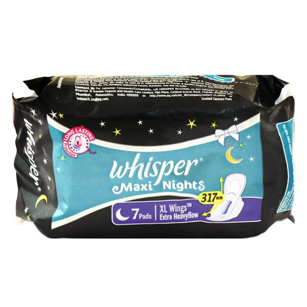 Whisper  Choice Maxi Nights Extra Heavy Flow ( Xl + Wings ) - 1 pack (7 pieces)