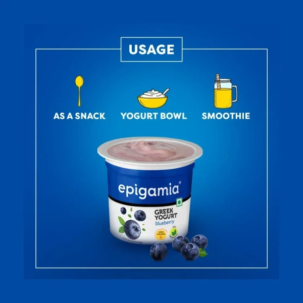 Epigamia Blueberry Greek Yogurt