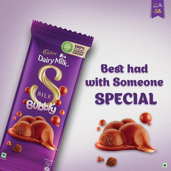 Cadbury Silk Bubbly Chocolate Bar - 50 g