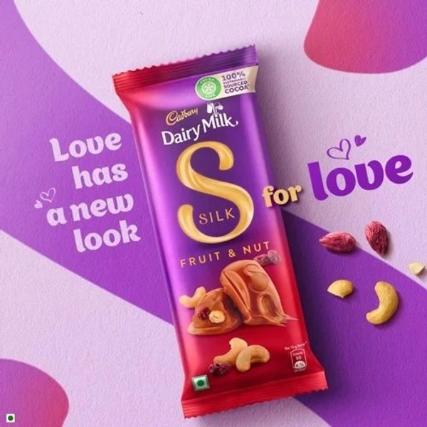 Cadbury Silk Fruit & Nut Chocolate Bar Large - 137 g