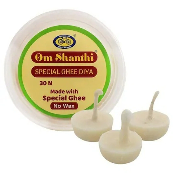 Cycle Om Shanthi Special Ghee Diya - 30N