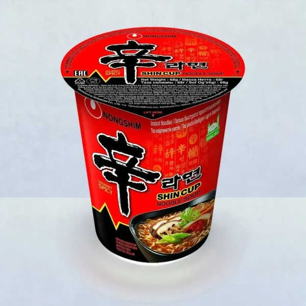Nongshim Shin Ramyun Spicy Flavoured Cup Noodles - 68 g
