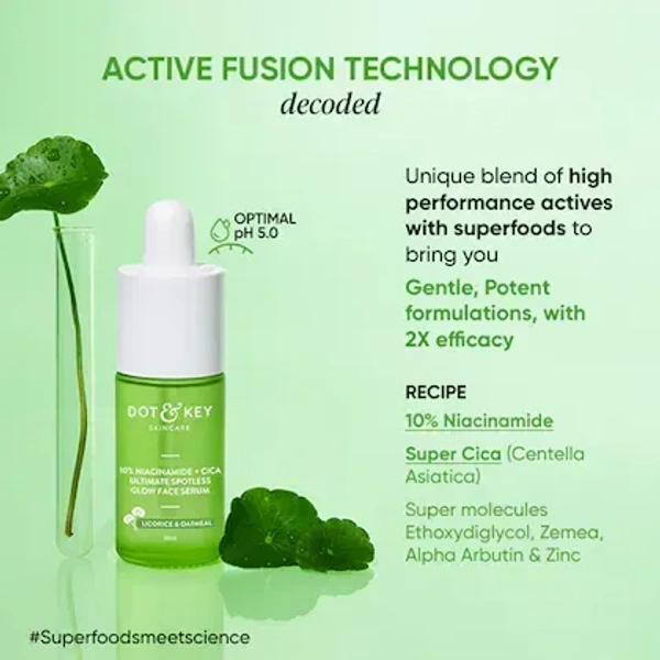 Dot & Key Cica + 10% Niacinamide Serum for Acne Prone Skin - 30 ml