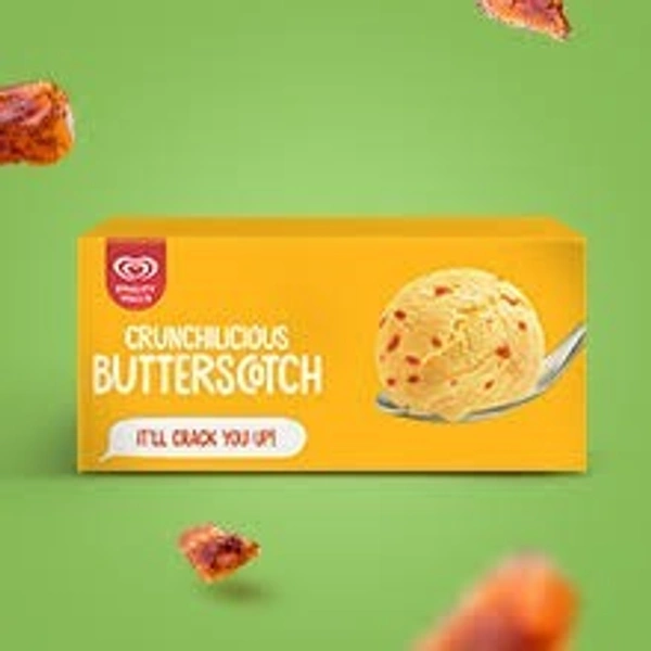 Kwality Walls Crunchilicious Butterscotch Party Pack - 700 ml