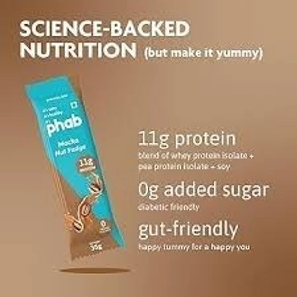 Phab Mocha Nut Fudge - 11G Protein Bar - 35 g