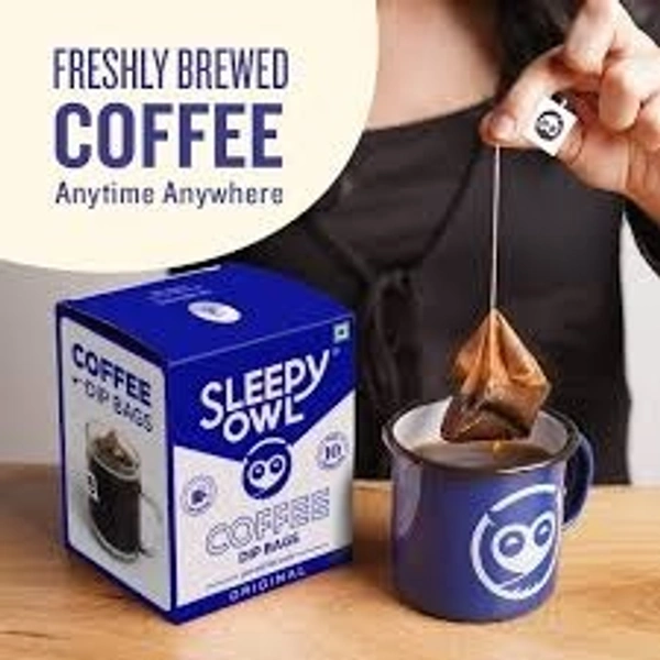 Sleepy Owl Original Dip Bag Coffee  - 1 Satchet, 10g