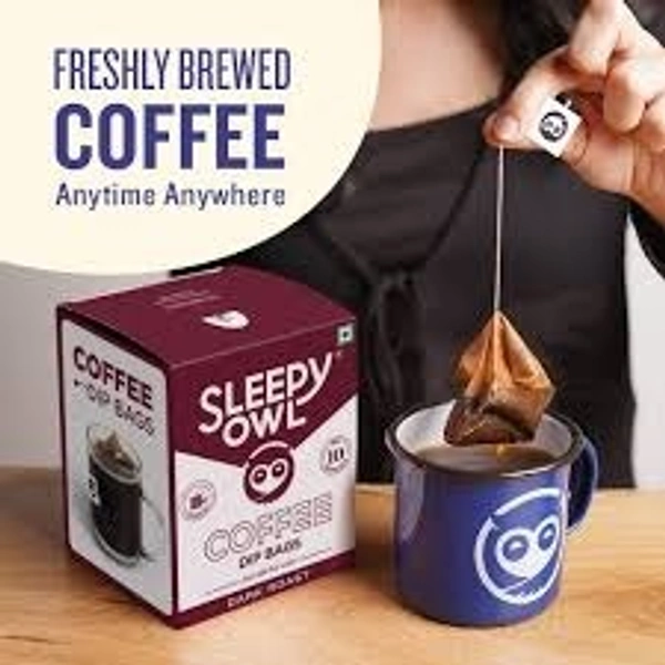 Sleepy Owl Dark Roast Dip Bag Coffee  - 10g