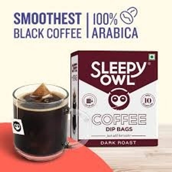 Sleepy Owl Dark Roast Dip Bag Coffee  - 10g