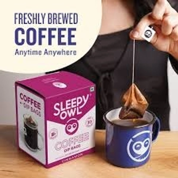 Sleepy Owl Cinnamon Hot Brew Coffee  - 10 g x 1, 10g