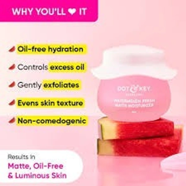 Dot & Key Watermelon & Glycolic Matte Moisturizer - 60 ml