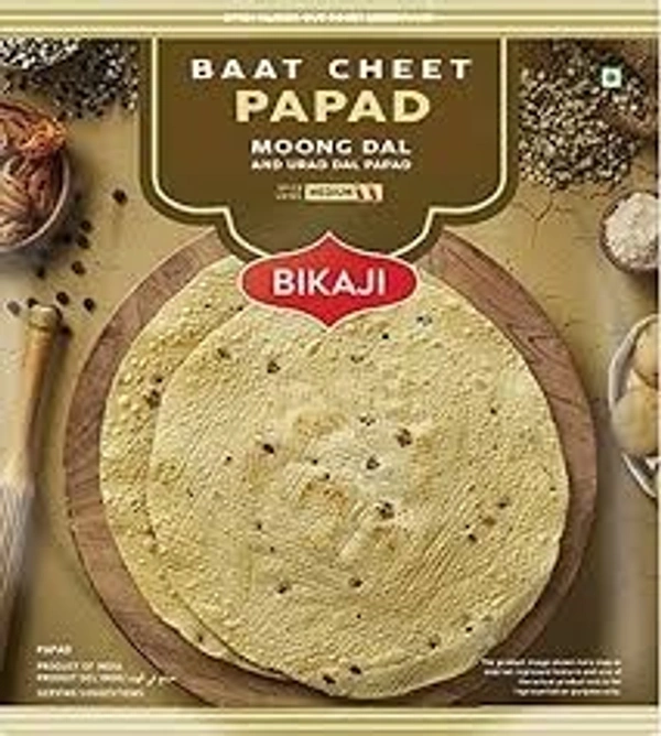 Bikaji Baat Cheet Moong Dal Papad  - 250g