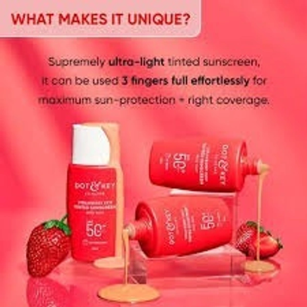 Dot & Key Strawberry Dew Tinted Sunscreen SPF 50+ PA++++ - 50 ml