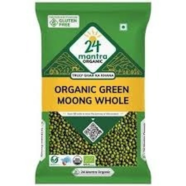 24 Mantra Organic Green Moong Daal - 500 g