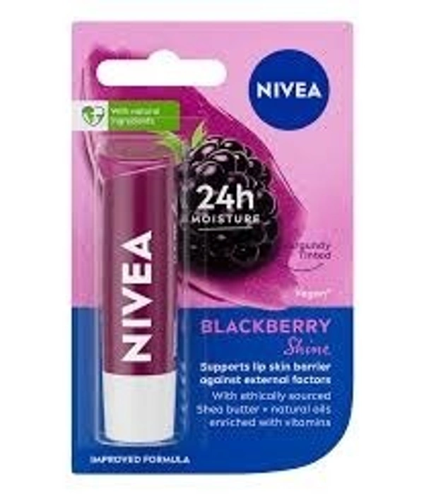 Nivea Black Berry Lip Balm - 10 g