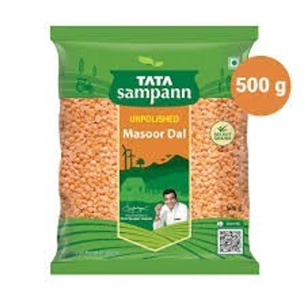 Tata Sampann Unpolished Masoor Dal - 500 g