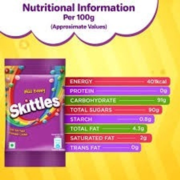 Skittles Wild Berry Bite Size Fruit Candy Pouch - 29 g