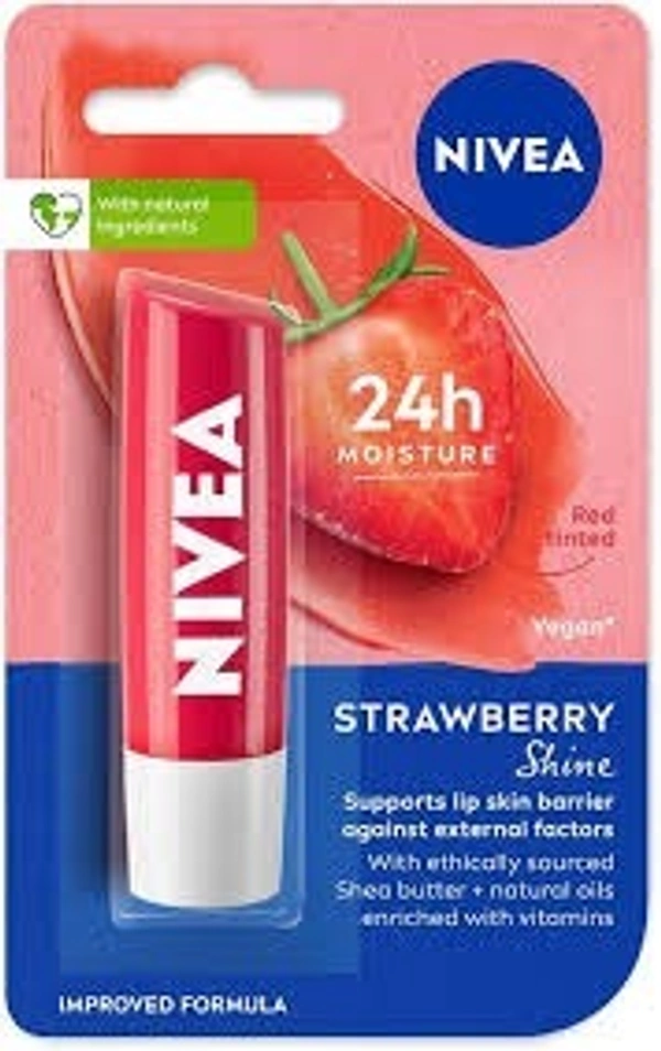 Nivea Strawberry Lip Balm - 10 g