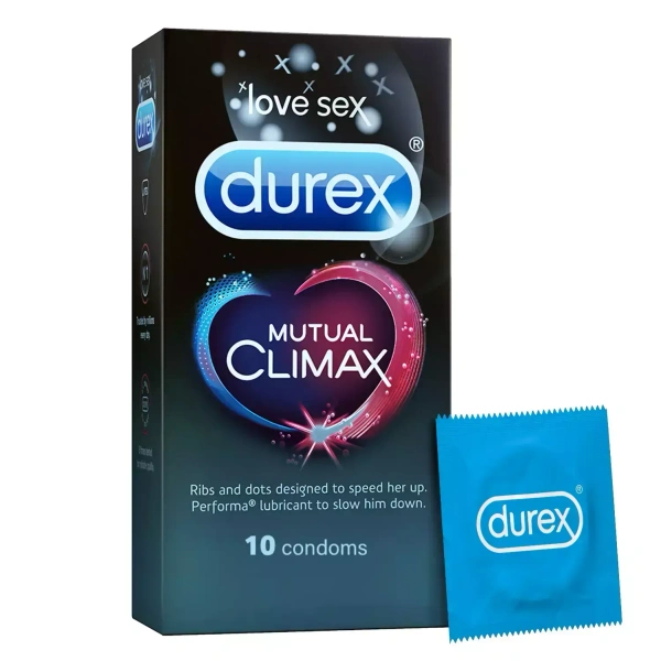 Durex Mutual Climax Long Last Dotted Condom - 10 units