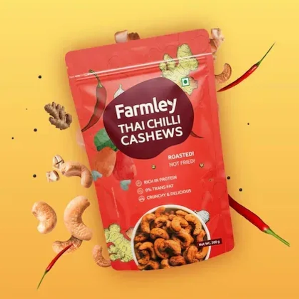 Farmley Thai Chilli Cashew - 160gm